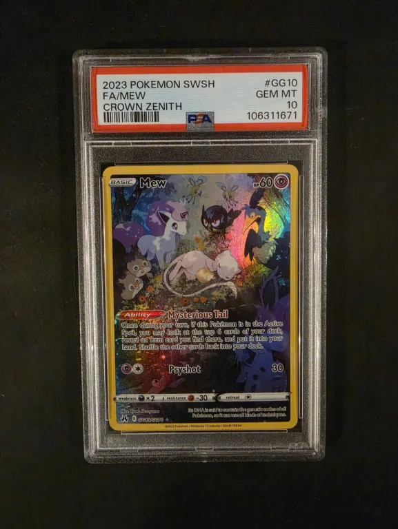Mew GG10/GG70 - Crown Zenith Galarian Gallery - PSA 10 Gem Mint
